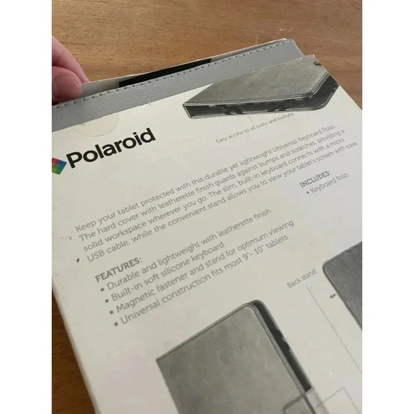 Polaroid 9-10" Universal Keyboard Folio for Tablets - Picture 5 of 9